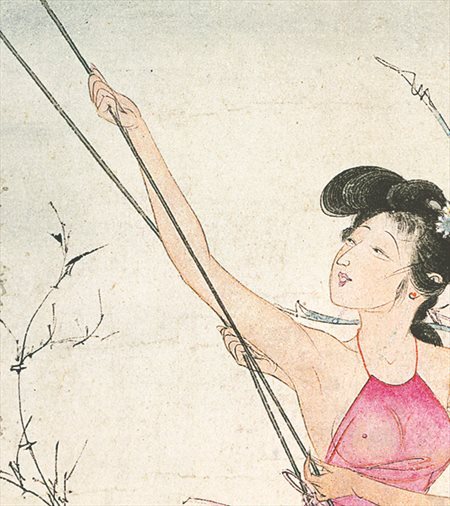 江源-胡也佛的仕女画和最知名的金瓶梅秘戏图